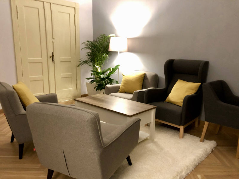 Salon wieczorem